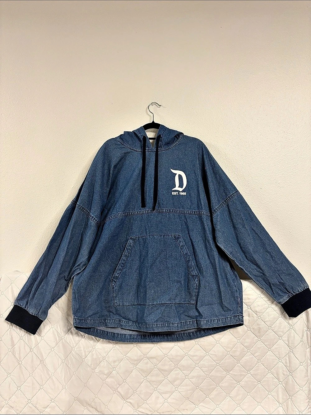 Disney Disneyland denim Spirit Jersey Blue Pullover Jacket